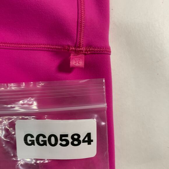 Lululemon 12 Womens Power Pivot Tank Top Hot Pink Reversible *flaw - Picture 4 of 9